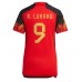 Cheap Belgium Romelu Lukaku #9 Home Football Shirt Women World Cup 2022 Short Sleeve